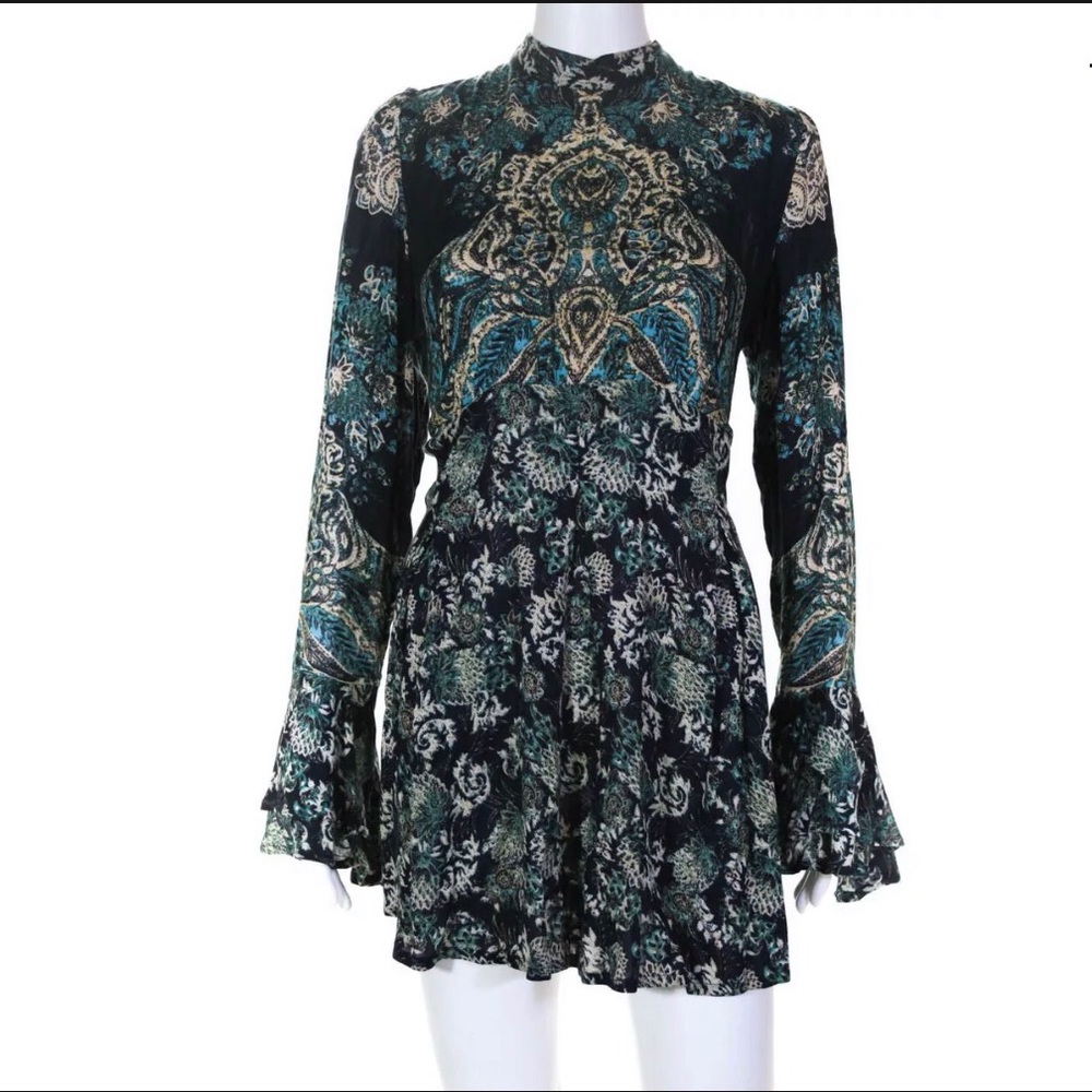 Free People Women’s Long Sleeve Crew Neck Dress